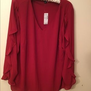 Red blouse
